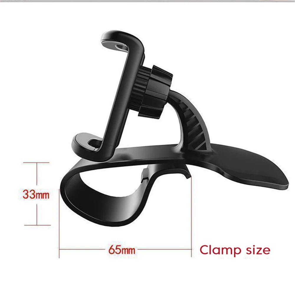 Universal 360° Rotation Car Phone Holder Dash Board Smartphone Stand Easy Clip Mount Stand Portable GPS Navigation Holder In Car - Image 6