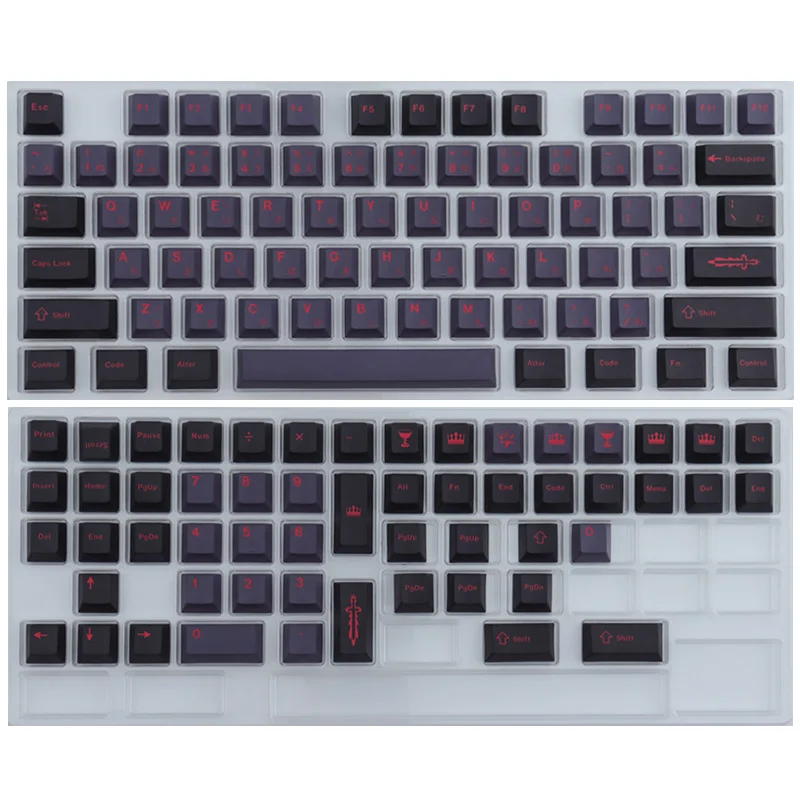 Cereja, Preto e Cinza, Japonês, Inglês, PBT,