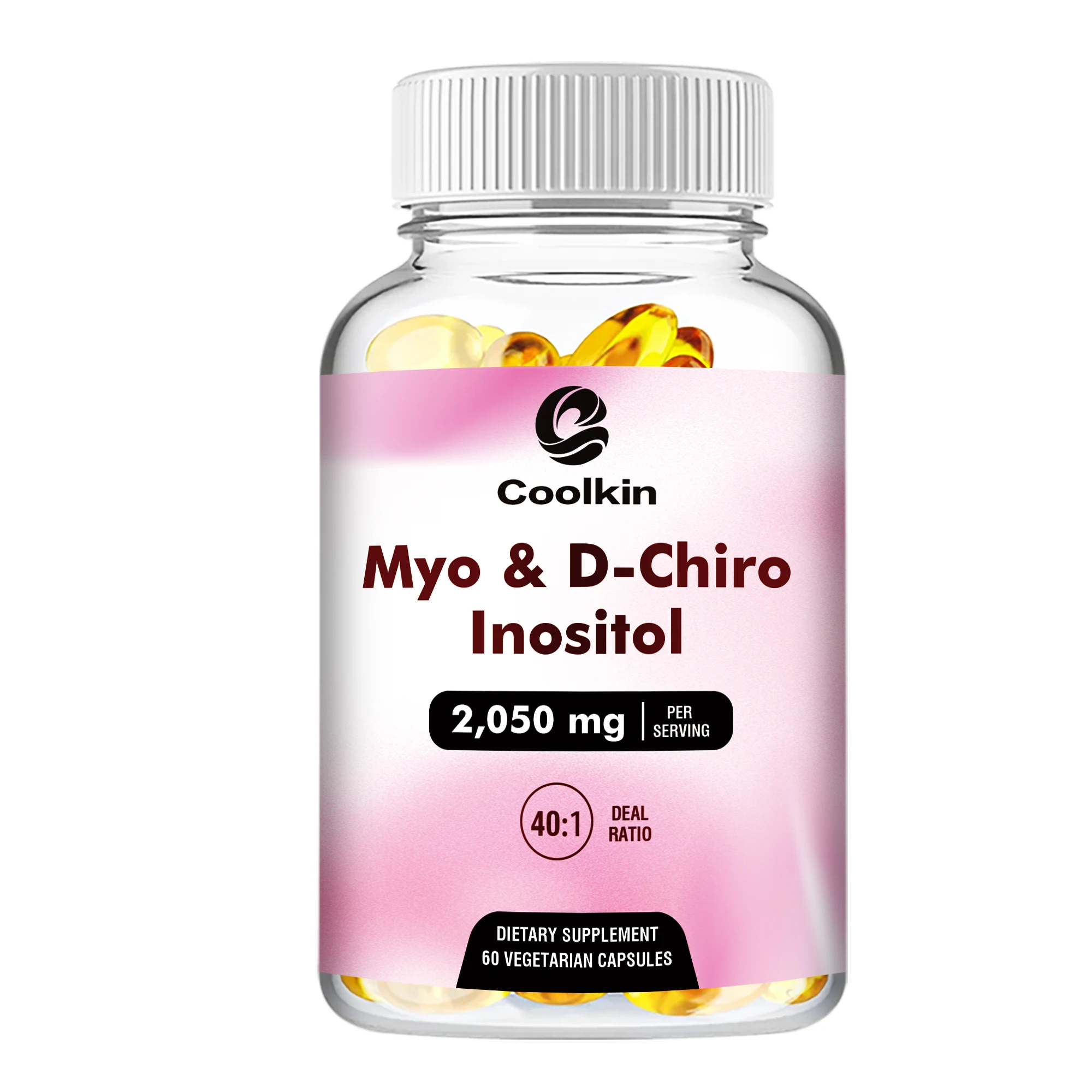 thumbnail image 1 of Myo & D-Chiro Inositol 2050 mg: suplementos para la fertilidad y el equilibrio hormonal de las mujeres que regulan el ciclo menstrual, 60 cápsulas, 1 of 5