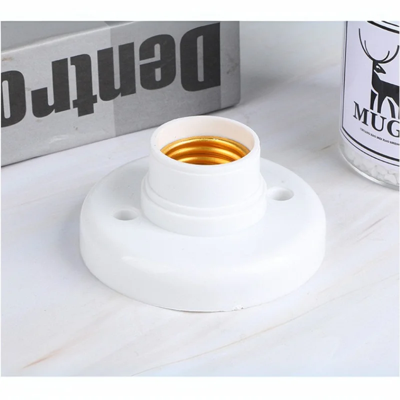D76cm E27 Light Bulb Holder Base D118mm Screw Light Socket Plastic White Lamp Holder For Pendant LED Incandescent Energy Saving