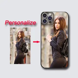 Custom DIY Personalized Photo TPU Soft Case - iPhone 12 Mini (Black)