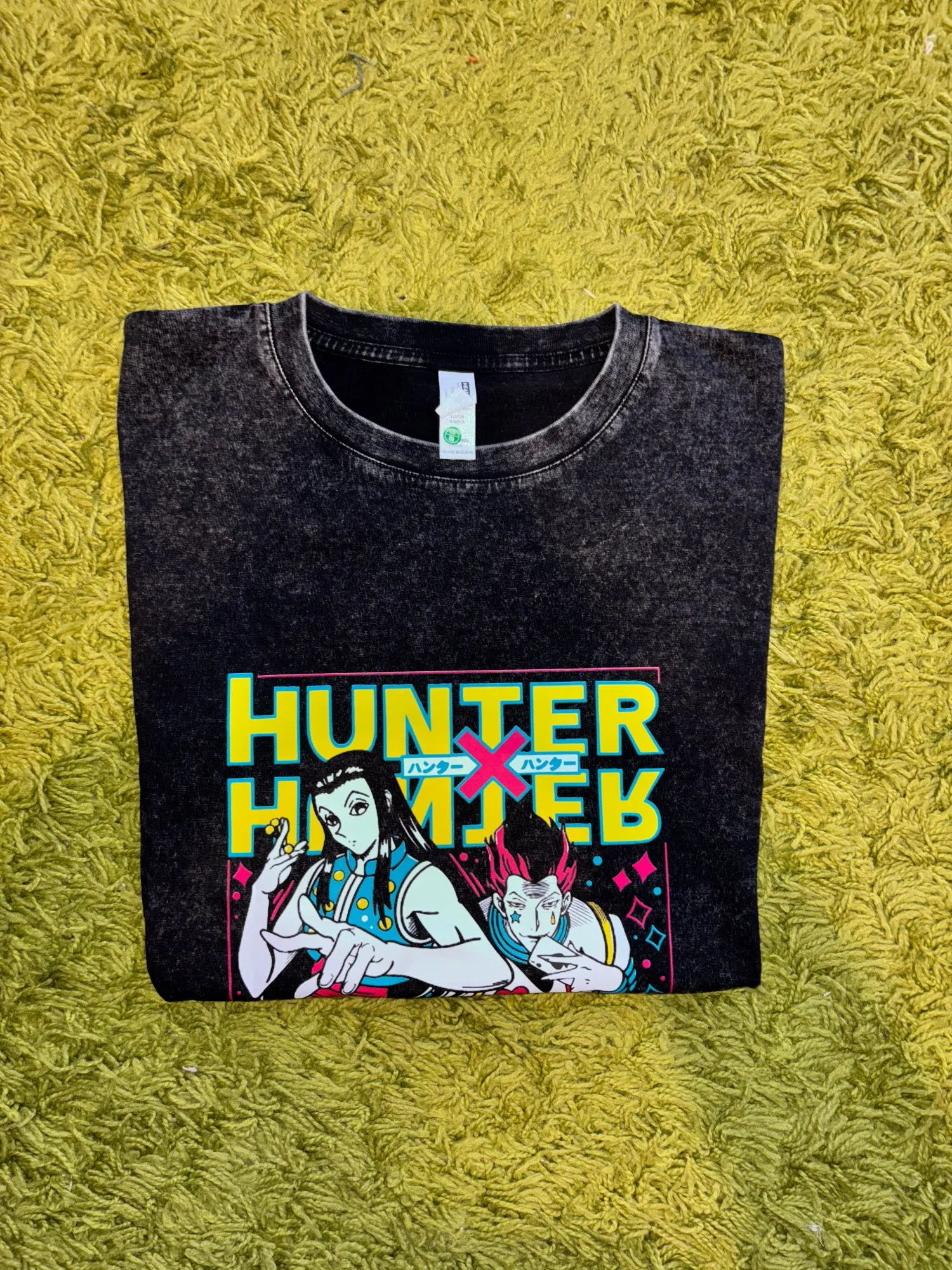 Anime Hunter × Hunter T-Shirt – Cherry Blossom X Logo | Cotton Oversized Tee with Anime Art Design