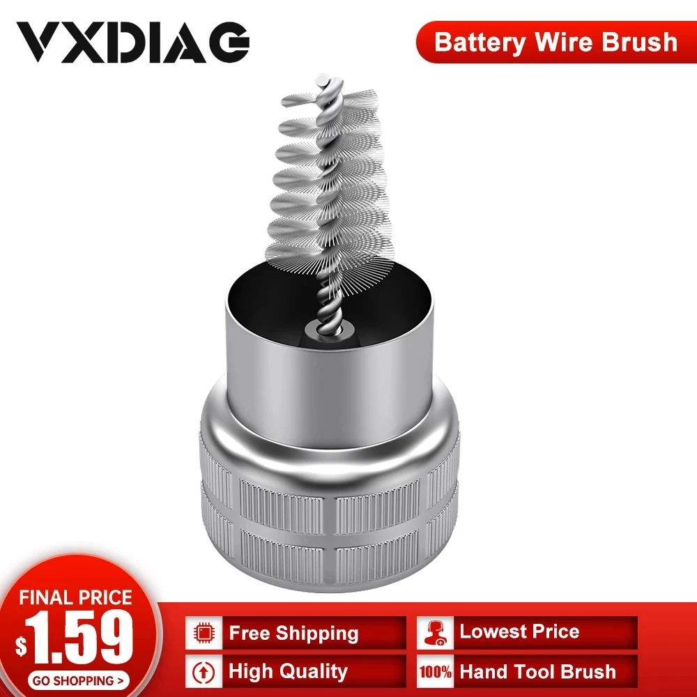 Auto Battery Wire Brush Cleaning Wire Post Cable Terminal Dirt Cleaner
