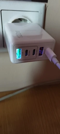 120W Multi Ports USB Charger Fast Charging Type C Mobile Phone Charger photo review