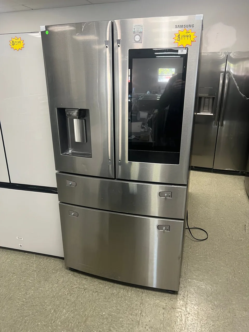New 28 cu. ft. 4-Door French Door Refrigerator with 21.5 Touch Screen Family in Stainless Steel
