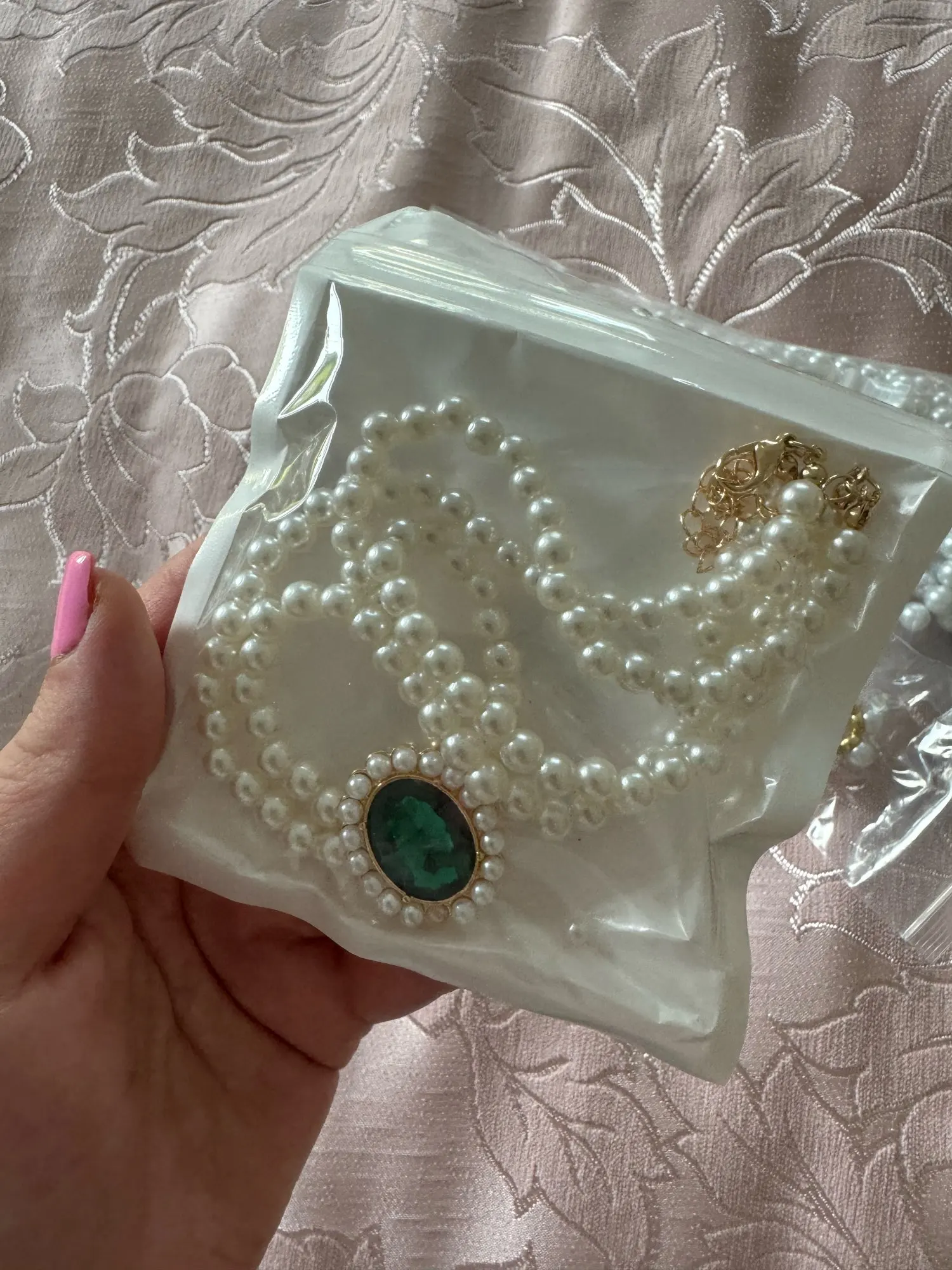 Vintage Double Layer Pearl Necklace photo review