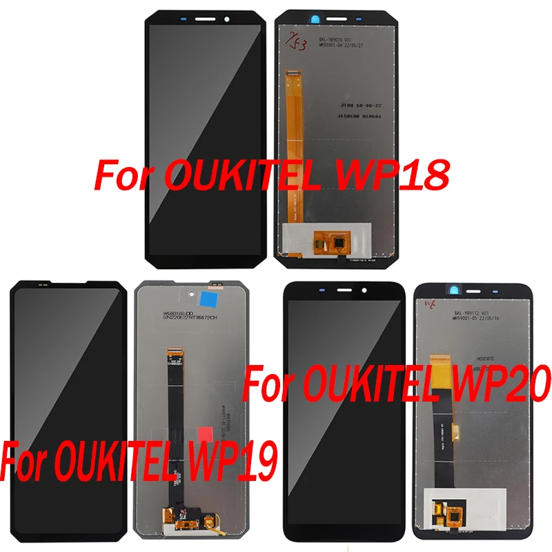 Écran Tactile Et LCD Pour Oukitel WP18 - 5.93 Pouces, Noir, Avec Outils Et Colle