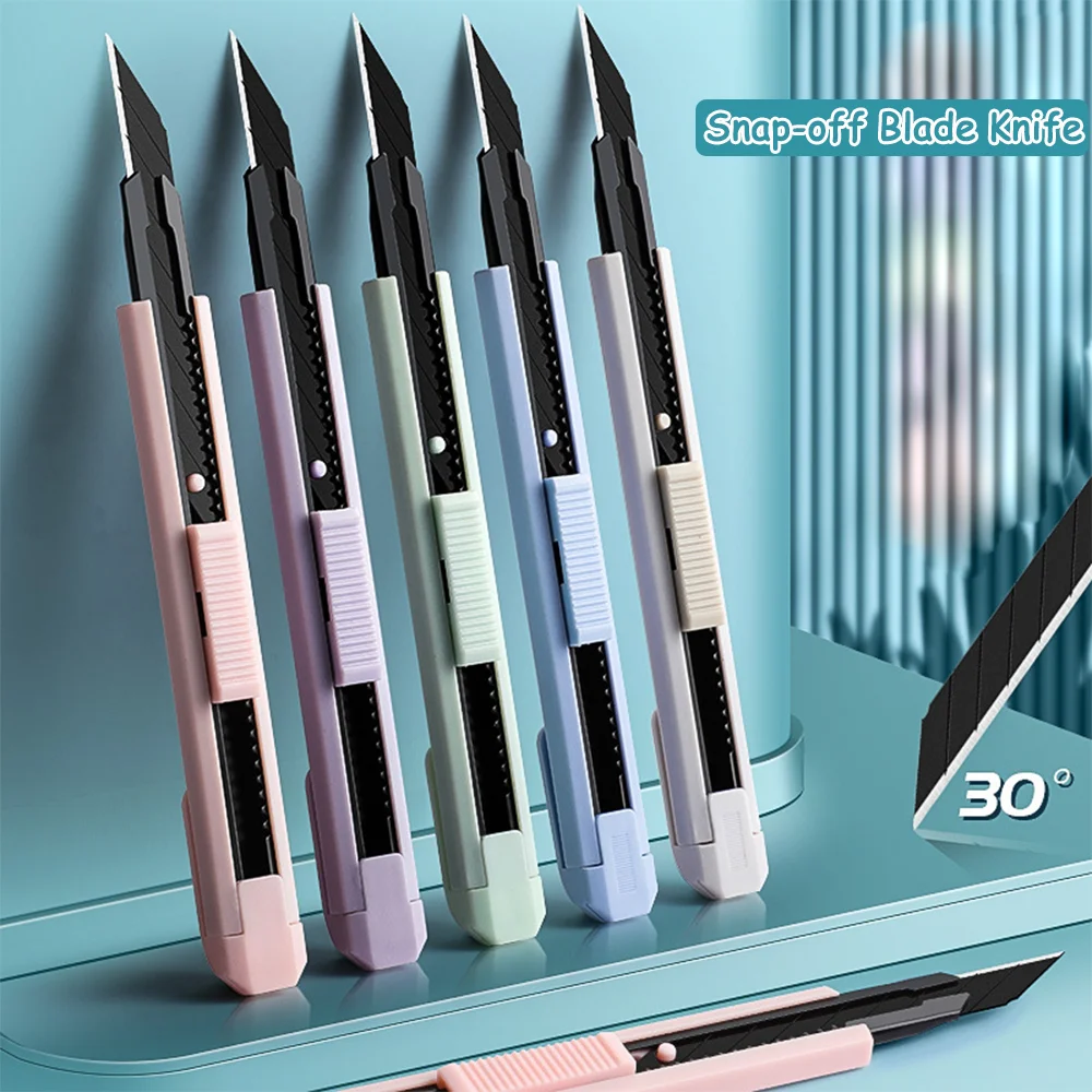 Utility Knife Nap-Off Blade Knife Retractable Utility Craft with 10 Spare Blades for Cutting Tasks and Crafting utility knife craft knives folding utility knife