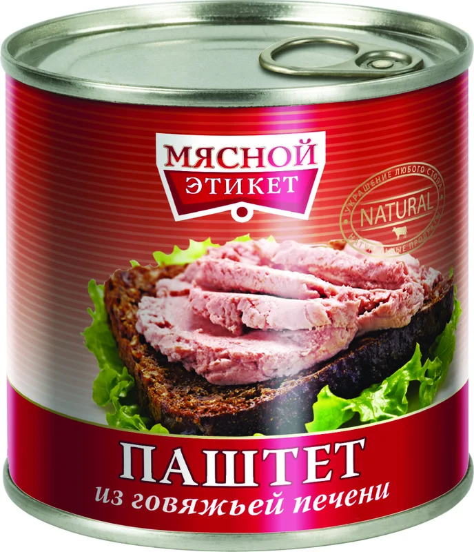 Упаковка из 24 банок Паштет "Мясной