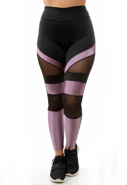 Calça Legging Detalhe em Tule 10577
