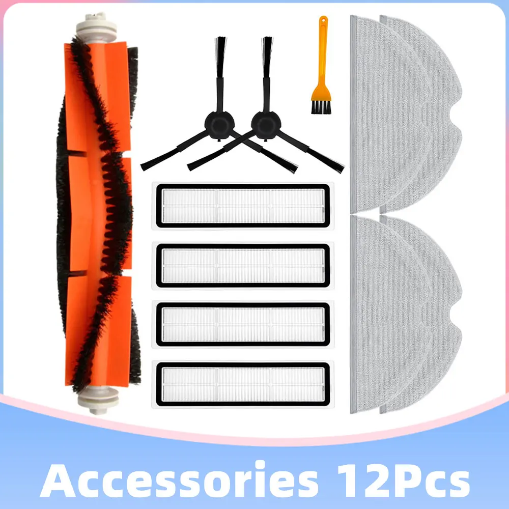 Compatible For Mova L600 Z500 Robot Vacuum Cleaner Main Side Brush Hepa