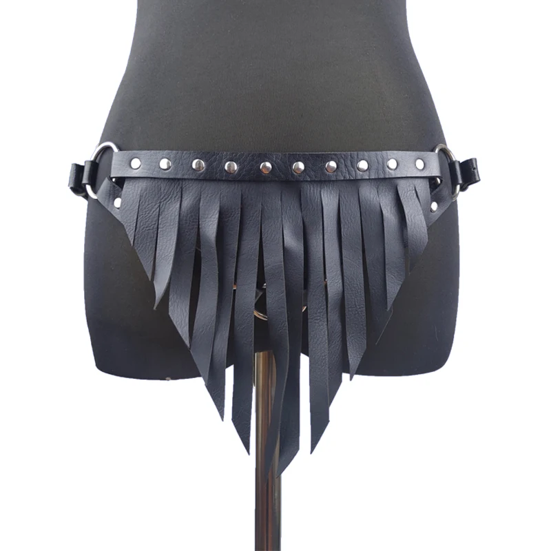Bdsm Sexy Women‘s Underwear Full Body Pu Leather Lingerie Harness Adjustable Tassles Suspender Bra Belt Fetish Summer Clothing