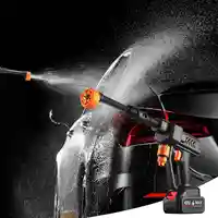 Беспроводная электрическая мойка высокого давления 6в1 Многофункциональная автомойка Садовый пистолет-распылитель воды Стиральная машина Литиевая батарея — изображение 5