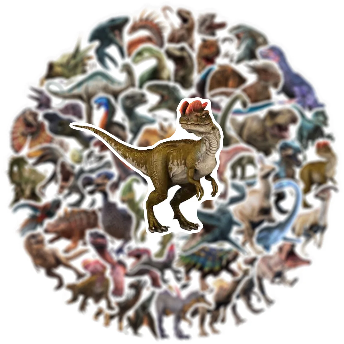 10/30/50PCS Jurassic Dinosaur Stickers Kids Toy Gift DIY Laptop Phone Suitcase Notebook Ancient Animal Sticker Graffiti Decals