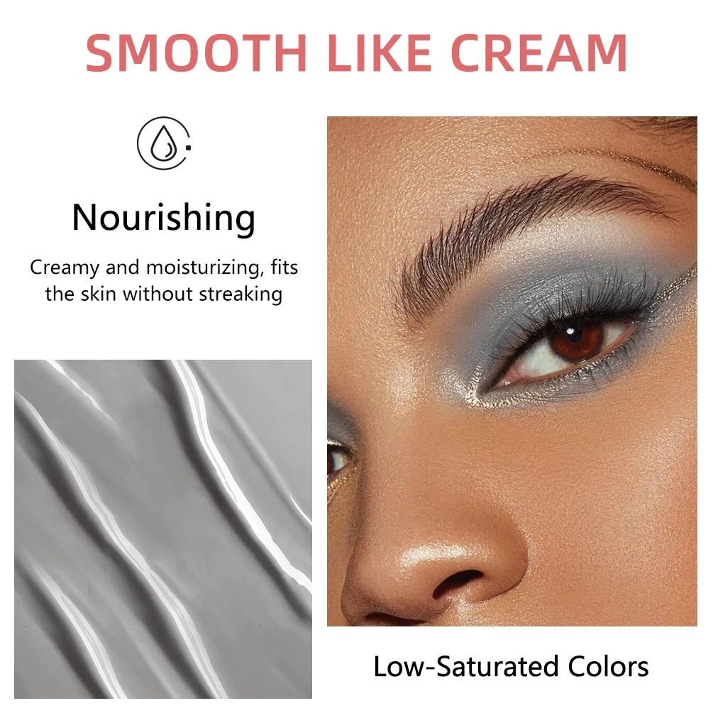 9 Colos Pearlescent Liquid Eyeshadow Sets Diamond Shiny Eyeshadow Stick Pigment Natural Shimmer Makeup Matte Eye Shadow Kits