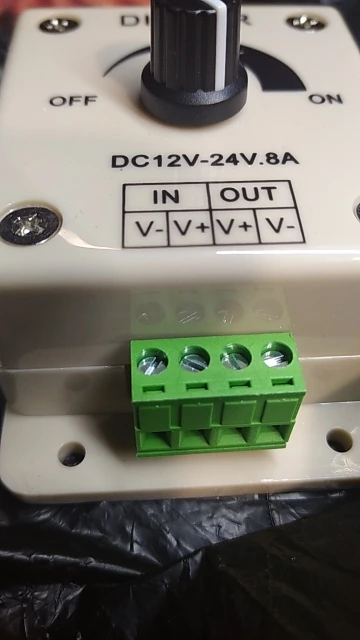 White LED Dimmer Adjustable Brightness Led Strip Controller Switch photo review