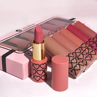 Coffret de 6 rouges à lèvres mats nude, imperméables, longue tenue, faciles à appliquer, haute pigmentation, ne tache pas les tasses, ensemble de maquillage pour les lèvres, idéal comme cadeau. 3
