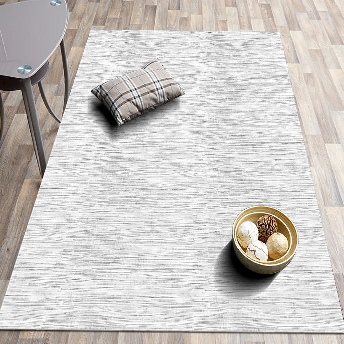 

Decorative modern stripe patterned carpet - Gray color living room carpet, children's room, bedroom, living room carpet - gift