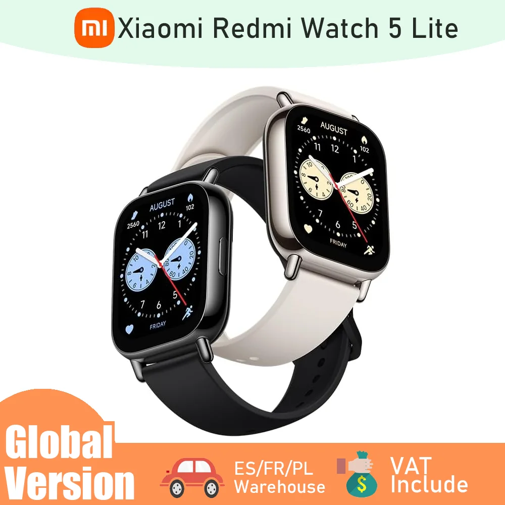 Xiaomi Redmi Watch 5 Lite: Llamadas Bluetooth, pantalla AMOLED 1.96", monitor de frecuencia cardíaca, 150 modos deportivos, hast - AliExpress