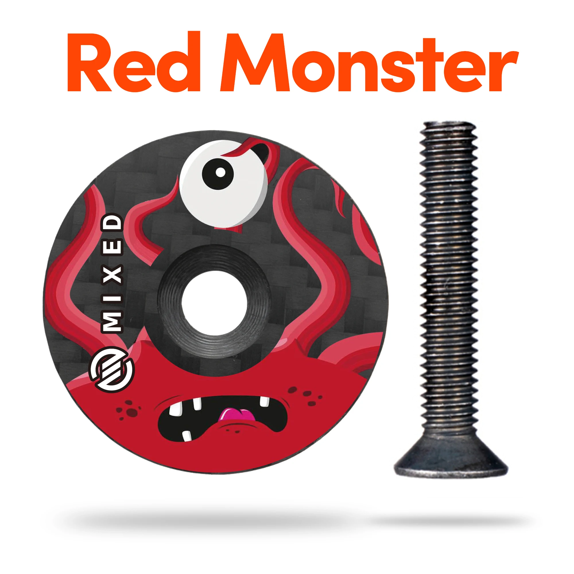 MIXED Full Carbon 32mm Headset Stem Caps Pack Light Titanium Screw for MTB Mountain Road Bike Cycling Accessories Parts - Image 3