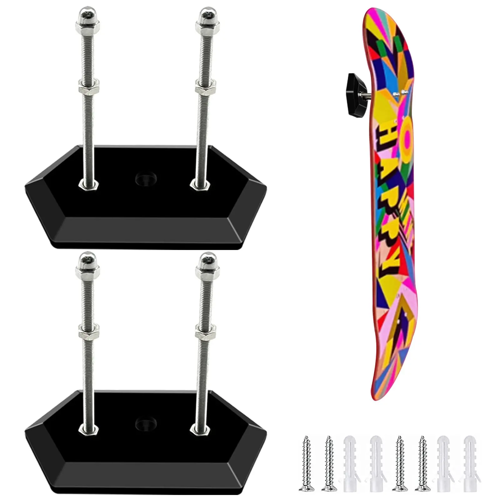 

Acrylic Skateboard Wall Mount, Rack Holder for Skateboard Deck Display, Upgraded
