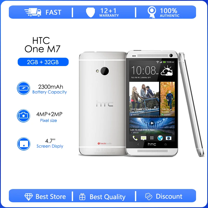 voelen maagpijn Victor HTC One M7 yenilenmiş-orijinal kilidi bir M7 2GB RAM 32GB ROM Smartphone  4.7 inç ekran Android 5.0 dört çekirdekli telefon _ - AliExpress Mobile