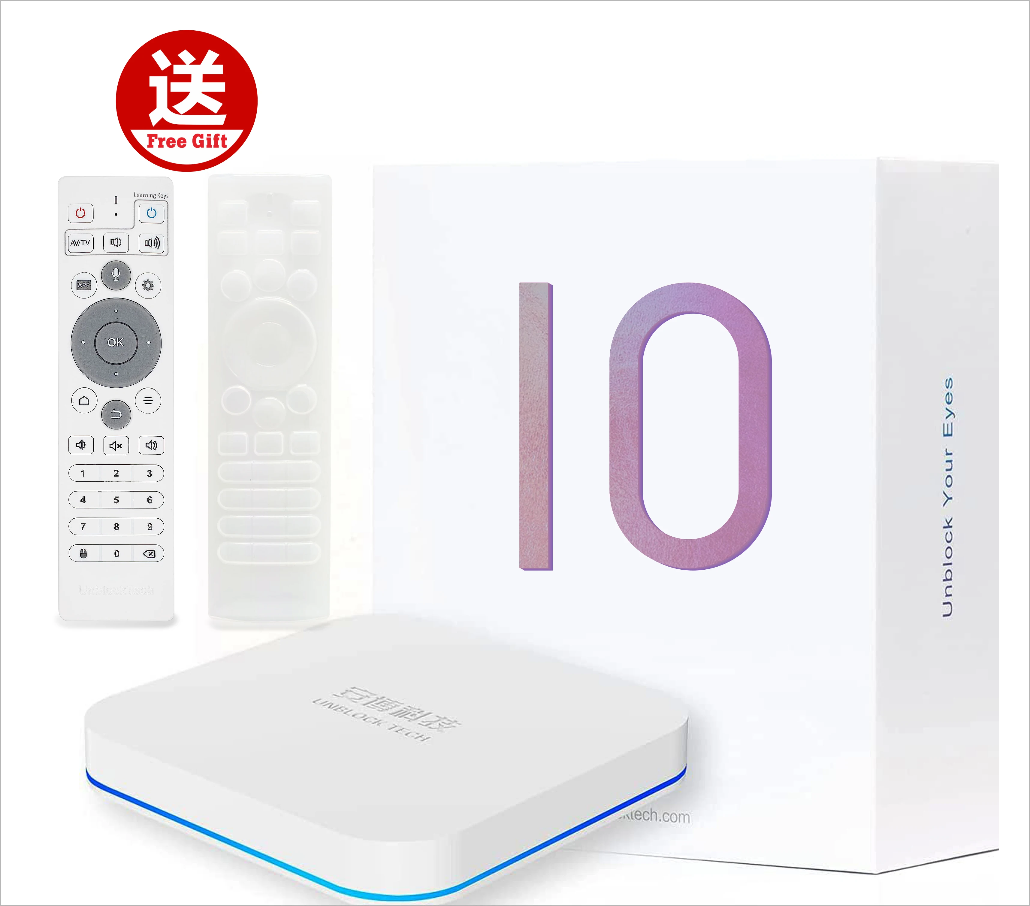 

2023 UBOX10 PRO MAX Overseas Version UNBLOCK TECH Android 12 Internet TV Set-top BoxTV BOX