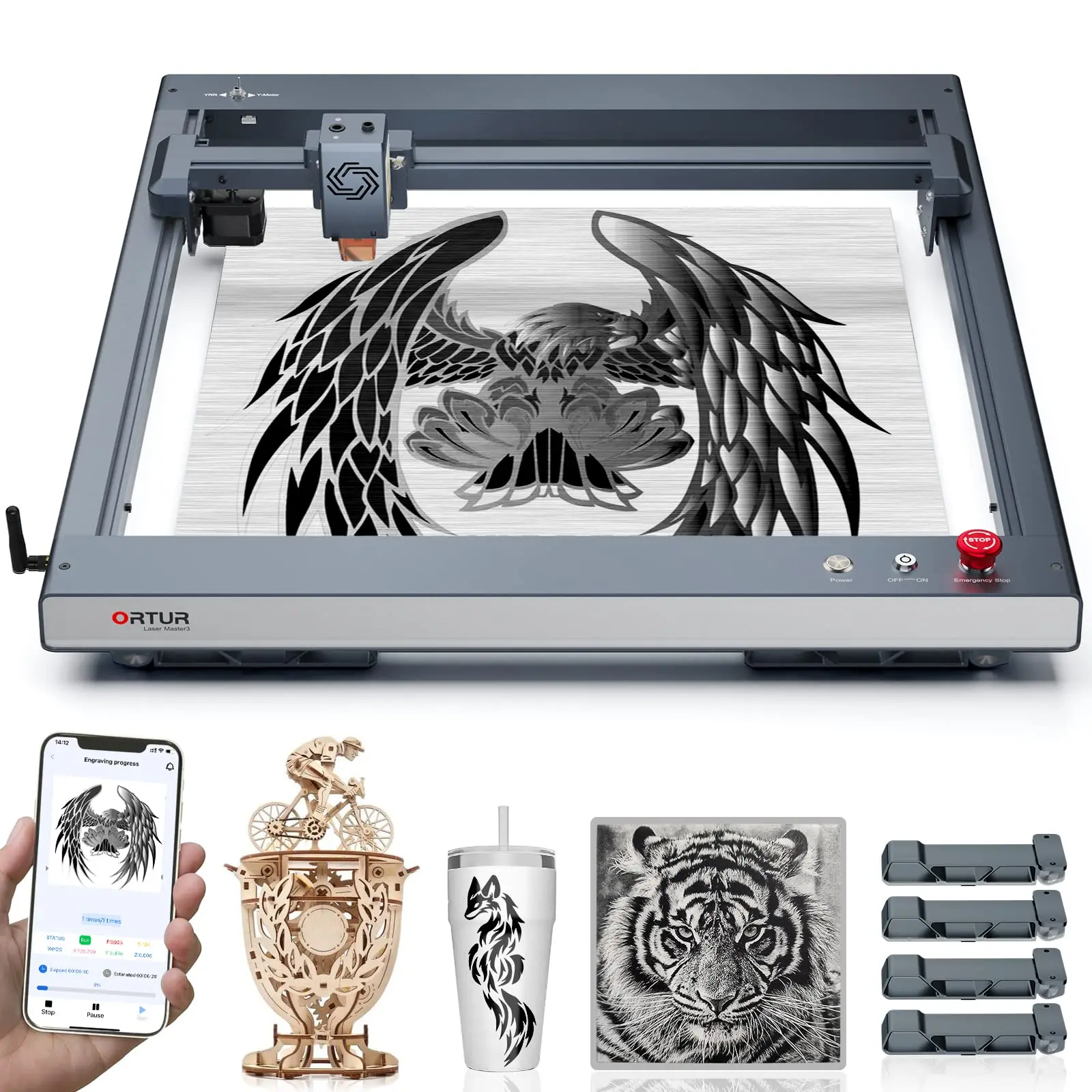  ORTUR Laser Master 3 10W Output Power Laser Engraver