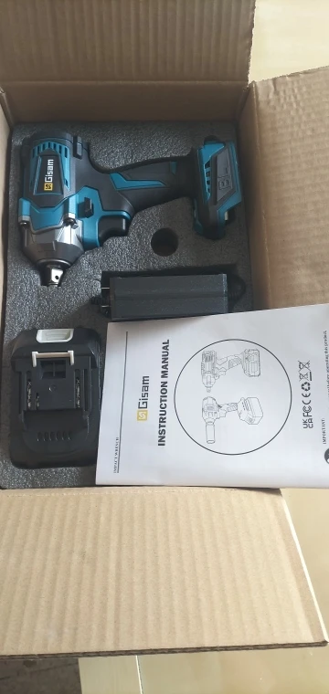 Gisam 1200NM Brushless Electric Impact Wrench 1/2 inch High Torque Cordless Electric Wrench Tools For Makita 18V Battery Pin photo review