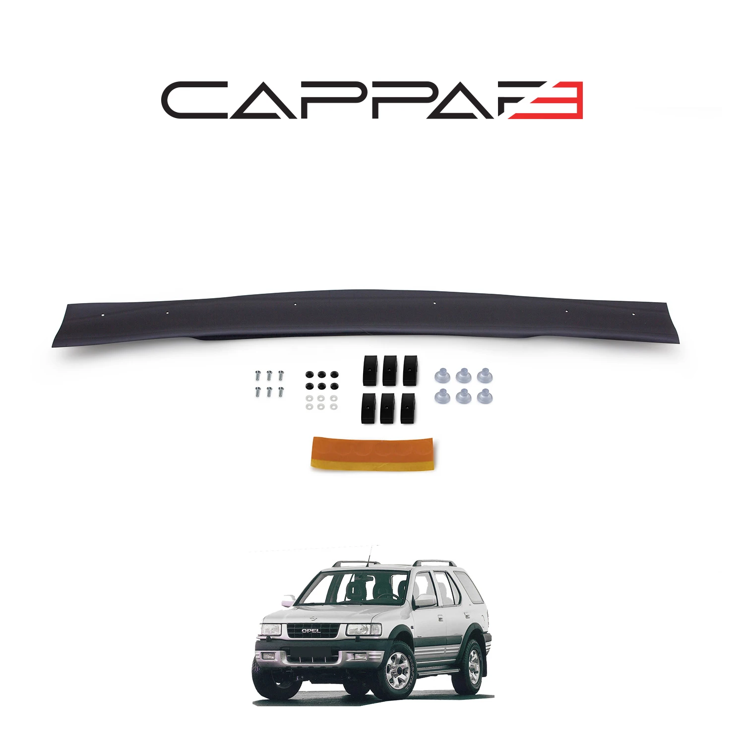 Per Opel Frontera Spoiler Di Protezione Del Cofano Anteriore 1998-2004 Modelli Anteriore Bug Shield Hood Deflector Guard-Wings Body Kit Specchio