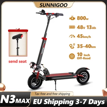 Scooter per adulti 800W 48V15AH 55Km Gamma Fold Sport urbani Pendolari Scooter elettrico Pneumatico sportivo per adulti Pneumatico fuoristrada da 10 pollici