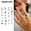 Henna Finger Tattoo (1) temporary tattoo sticker, waterproof magic tattoo, lasts to 15 days fake tattoo, semi permanent tattoo 1