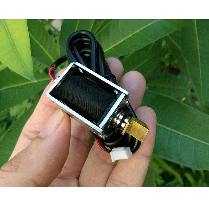 DC 6V-12V 흡입식 푸시풀형 프레임형 DC 솔레노이드 전자석 스트로크 3mm