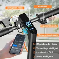 TODIMART T3 Trottinette Électrique Pliable et Portable avec Contrôle via APP Moteur 350W 36V 10.4Ah Vitesse 25km/h Pneu 8.5" 3