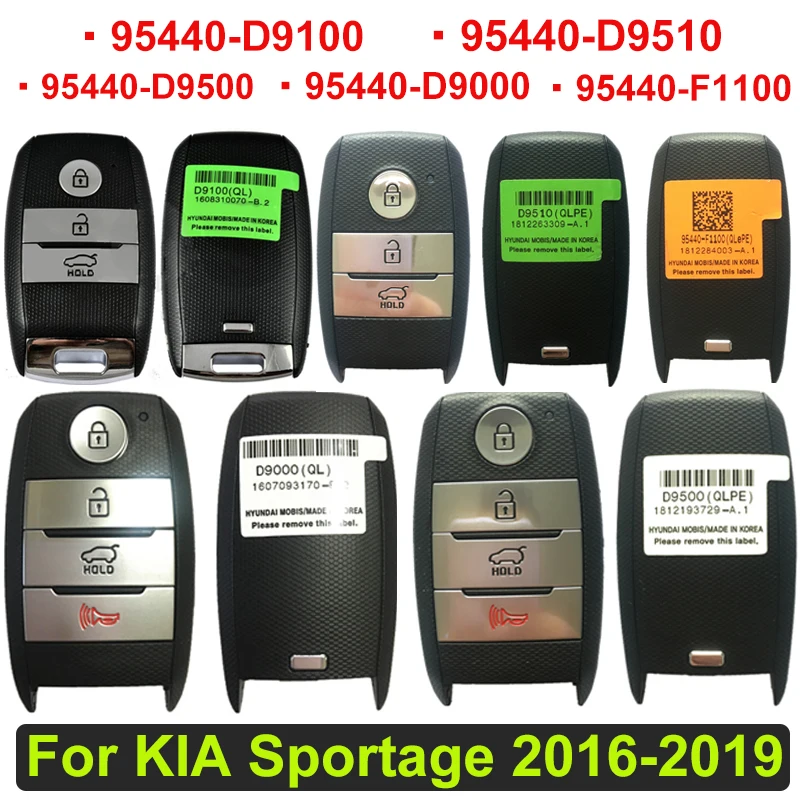 Chiave Remota Intelligente Aftermarket Per Chiave Di Prossimità Kia Sportage 2016-2019 433Mhz Muslimf1100 D9510 D9500 D9000 Tq8-Fob-4F08