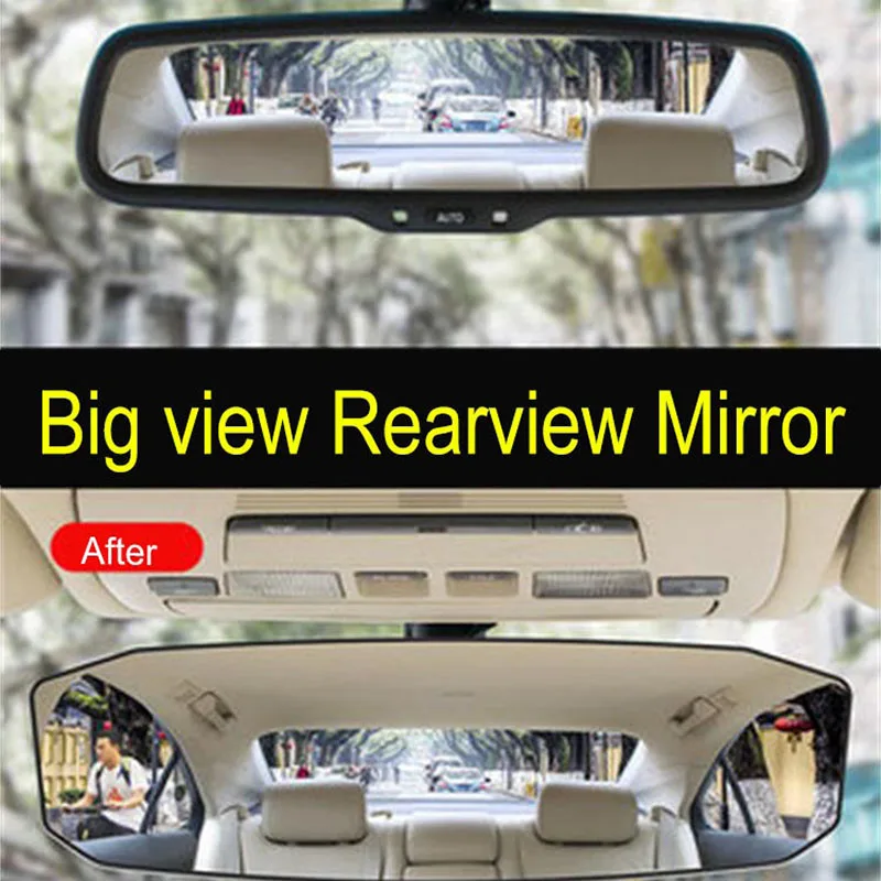 Wide Angle Universal Car Mirror Interior Rearview Mirrors Auto Rear
