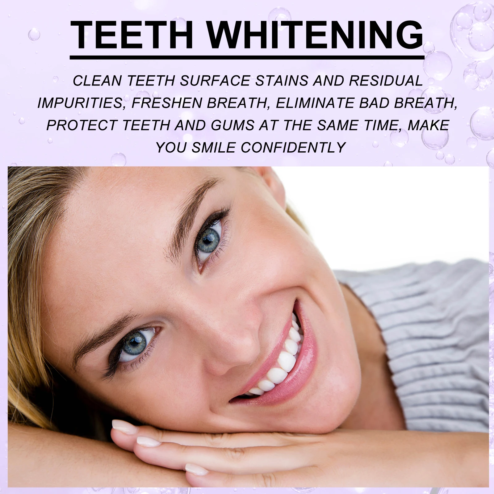 EELHOE Purple Whitening Toothpaste Prevent Decay Remove Tartar and Plaque Cleaning Stubborn Stains Dental Care Toothpaste