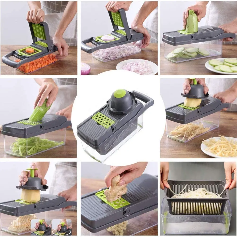 Myvit Vegetable Cutter with Steel Blade Mandoline Slicer Potato