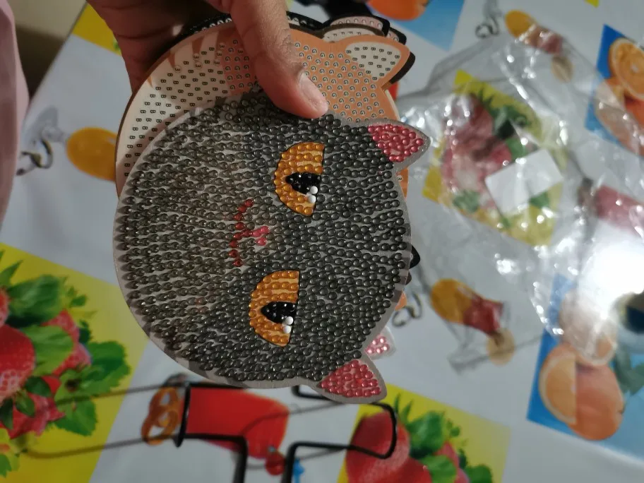 8 Pack - DIY Cat Diamond Art Coasters