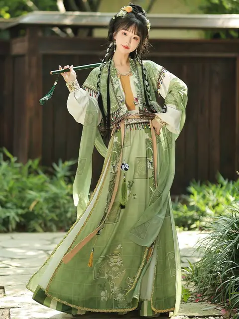 Abito Tradizionale Cinese Hanfu Donna - Costume Antico Per Spettacoli E Feste - Foto 2