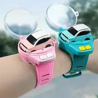 Remote Control Car Watch LED Toy 2.4GHz Mini Watch Remote Control Car Alloy RC Car Wrist Racing Watch Interactive Racing Game To 1