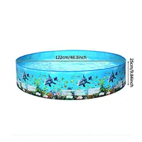 Piscine pliable pour animaux de compagnie, piscine ronde en PVC pour chien, piscine portable pour l'extérieur, pour la cour, le jardin, les jeux aquatiques d'été 6