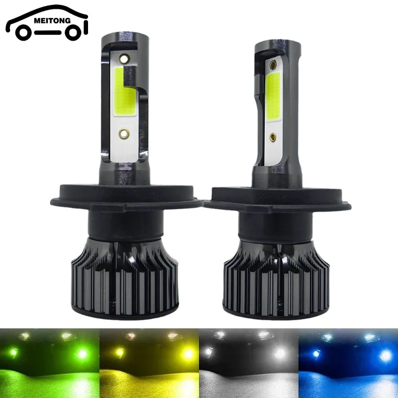 MEITONG 72W 16000LM Автомобильные фары H4 H7 H1 светодиодный H8 H9 H11 8000K 6000K 6500K, Автомобильные противотуманные фонари H3 9005 HB3 9006 12 В, фонарь F2C