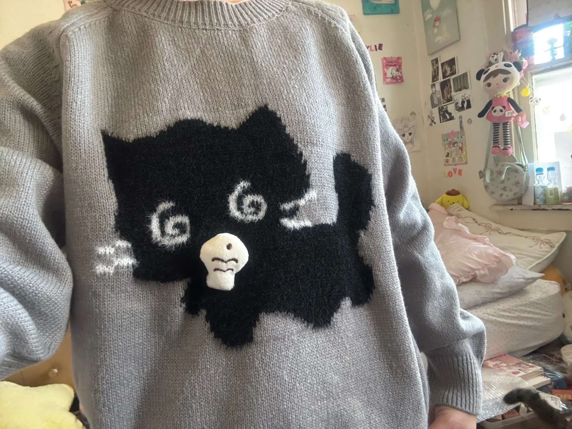 Black Neko Sweater - Vintage Aesthetic photo review