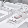 "Plastic 3-drawer vanity organizer – 7” x 6.5” x 6.5”, clear" 2