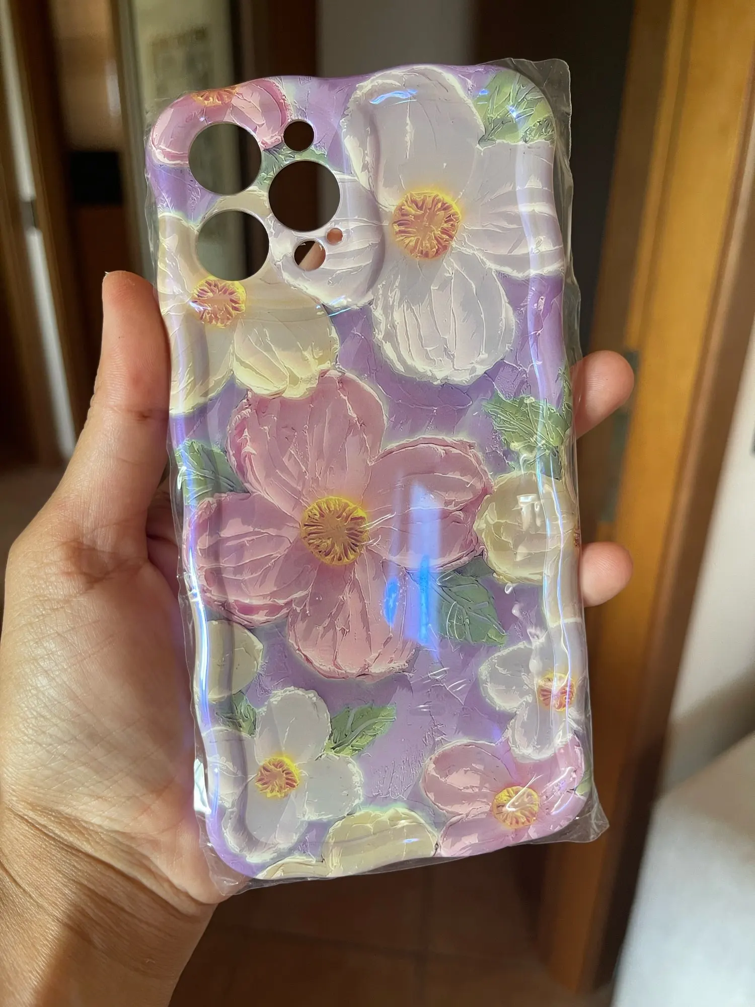 Colorful Retro Oil Painting Print Iphone Case photo review