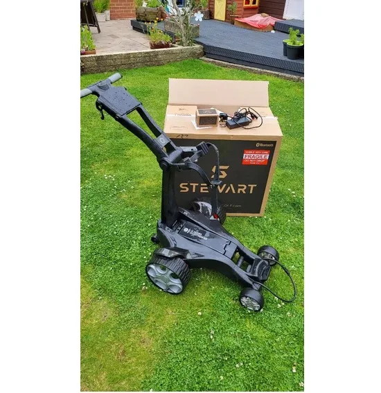 Authentic Stewart Golf Q Follow with Remote Trolley