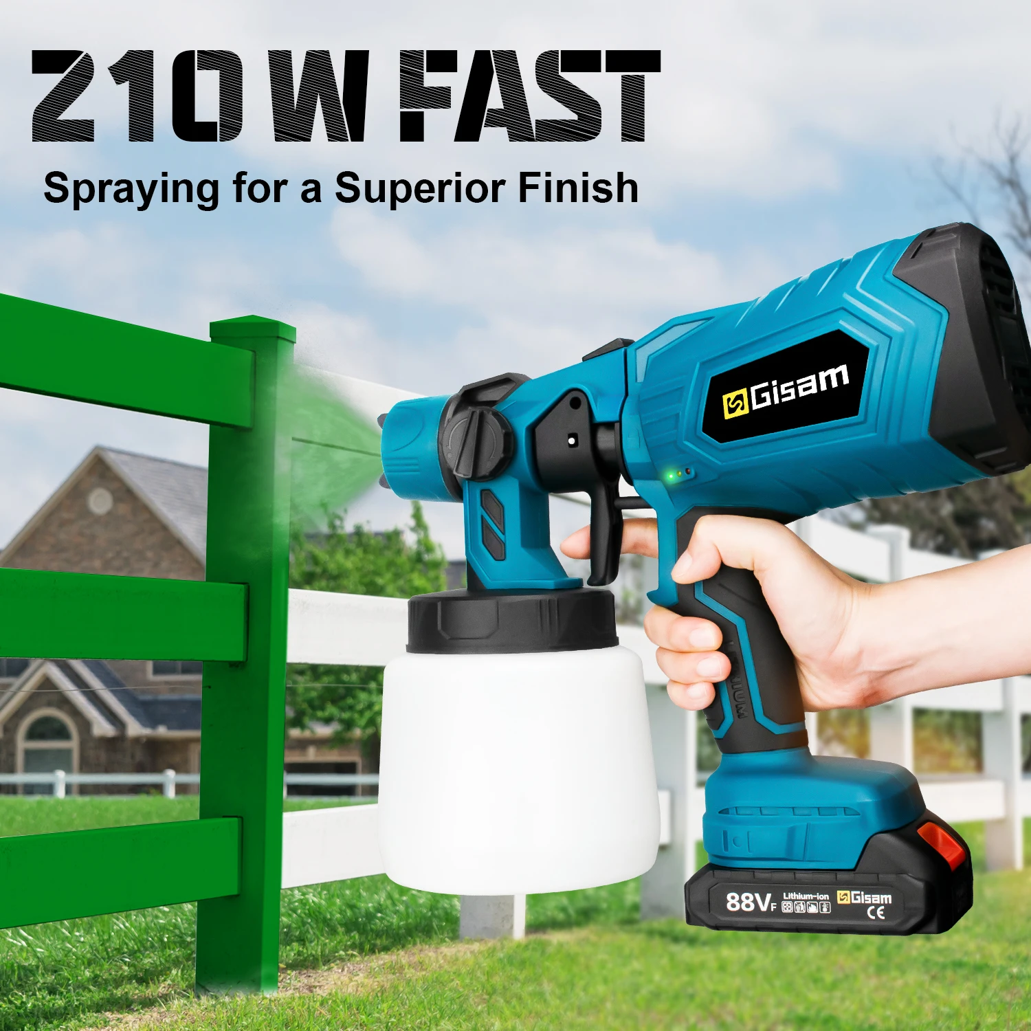 1000ML      HVLP Ʈ й Makita 18V ͸   ڵ  ö   귯