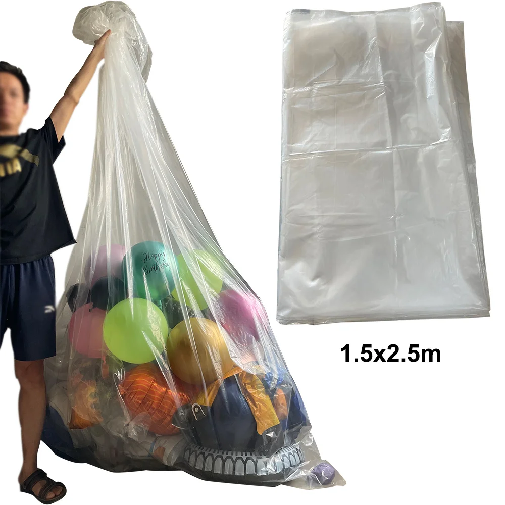 4 Pcs Large Balloon Bags For Transport Clear Balloon Bags Plastic Balloons Giant  Bags Storage Bags For Birthday Wedding