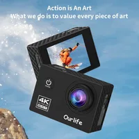 Christmas Outdoor Skiing 4K WiFi Action Camera Video Recording 4K/30FPS 2.0"170D Underwater Waterproof Sports Camera Helmet - Image 2